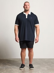BadRhino Big & Tall Mini Check Textured Polo Shirt - Image 3 of 4