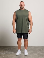 BadRhino Big & Tall Green Long Muscle Vest - Image 3 of 10