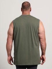 BadRhino Big & Tall Green Long Muscle Vest - Image 4 of 10