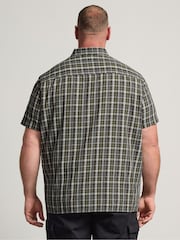BadRhino Big & Tall Green Checked Short Sleeve Shirt - Image 2 of 6