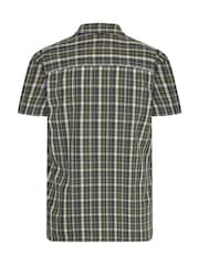BadRhino Big & Tall Green Checked Short Sleeve Shirt - Image 6 of 6