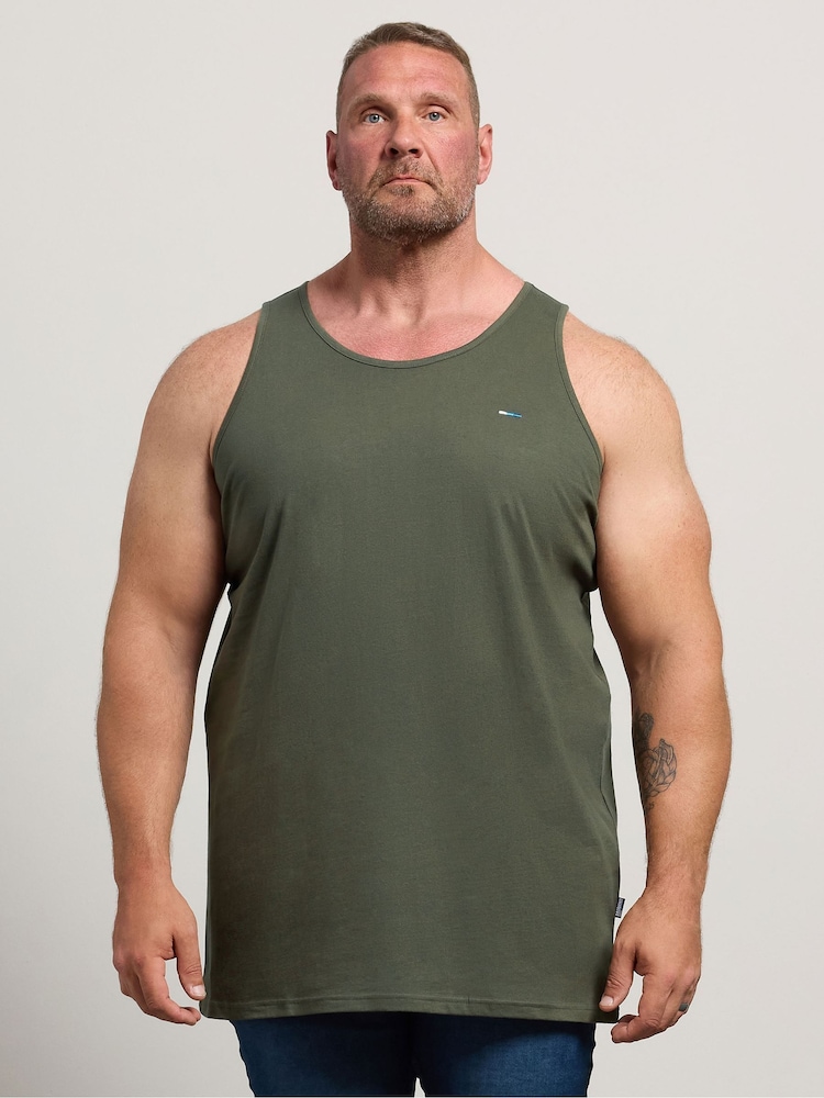 BadRhino Big & Tall Green Longline Vests 5 Pack - Image 1 of 6