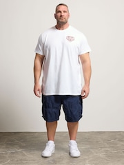 BadRhino Big & Tall White Long England T-Shirt - Image 3 of 7
