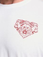 BadRhino Big & Tall White Long England T-Shirt - Image 5 of 7