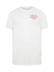 BadRhino Big & Tall White Long England T-Shirt - Image 6 of 7