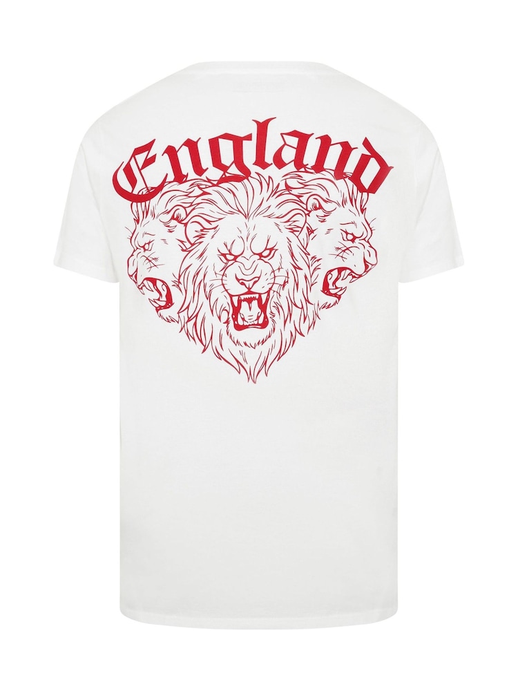 BadRhino Big & Tall White Long England T-Shirt - Image 7 of 7