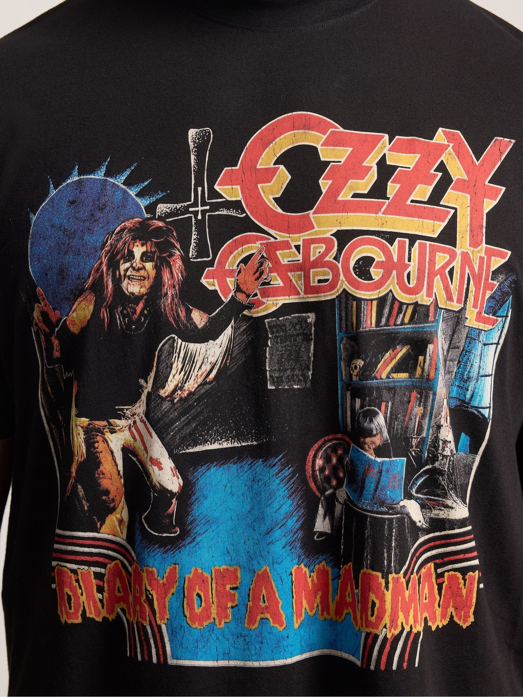 Buy BadRhino Big & Tall Black Long Ozzy Osbourne T-Shirt from Next USA