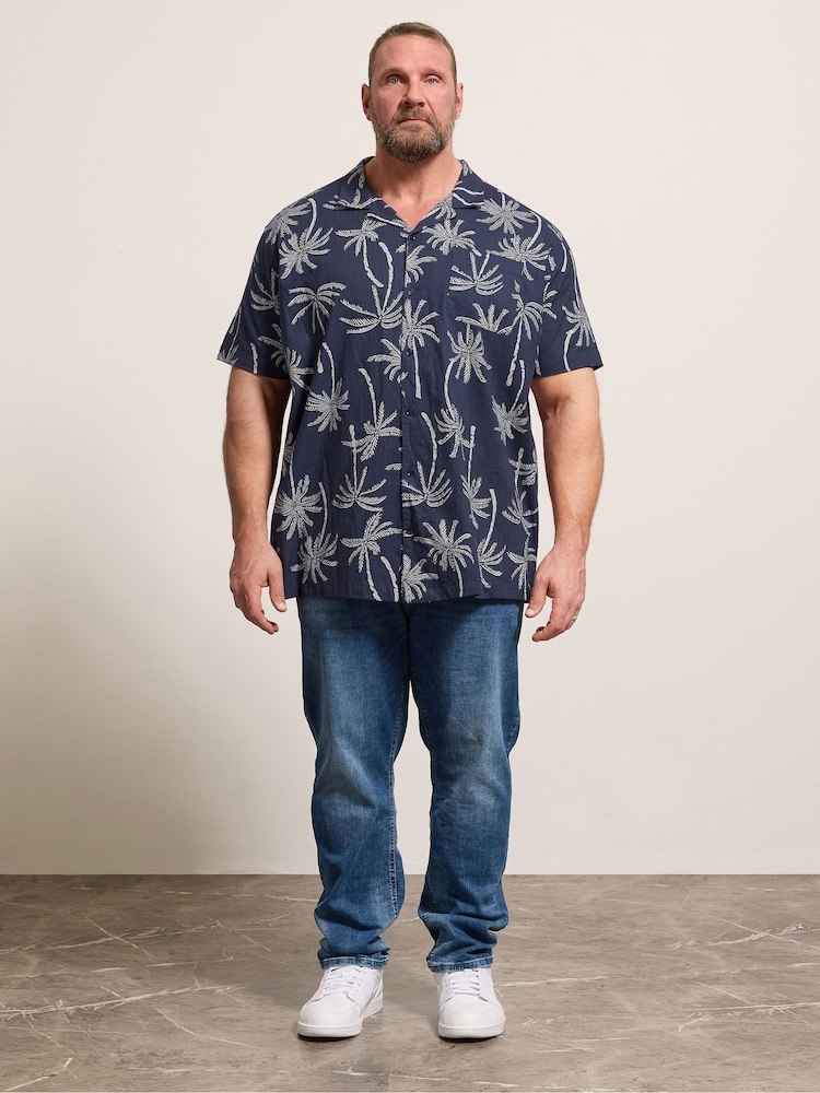 BadRhino Big & Tall Palm Tree All Over Print Shirt - Изображение 2 6