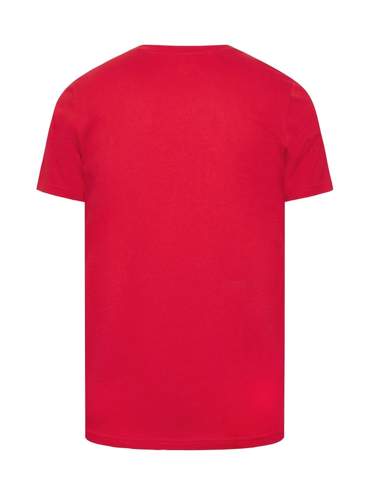 BadRhino Big & Tall Red Long England T-Shirt - Image 6 of 6