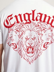 BadRhino Big & Tall White England T-Shirt - Image 4 of 7