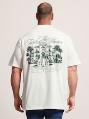 BadRhino Big & Tall Natural Long Tuskstone Manor T-Shirt - Image 3 of 7