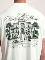 BadRhino Big & Tall Natural Long Tuskstone Manor T-Shirt - Image 4 of 7
