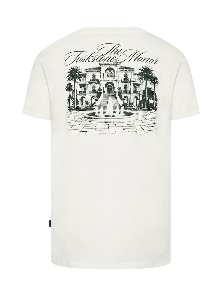 BadRhino Big & Tall Natural Long Tuskstone Manor T-Shirt - Image 7 of 7 BadRhino Big & Tall Natural Long Tuskstone Manor T-Shirt - Image 7 of 7