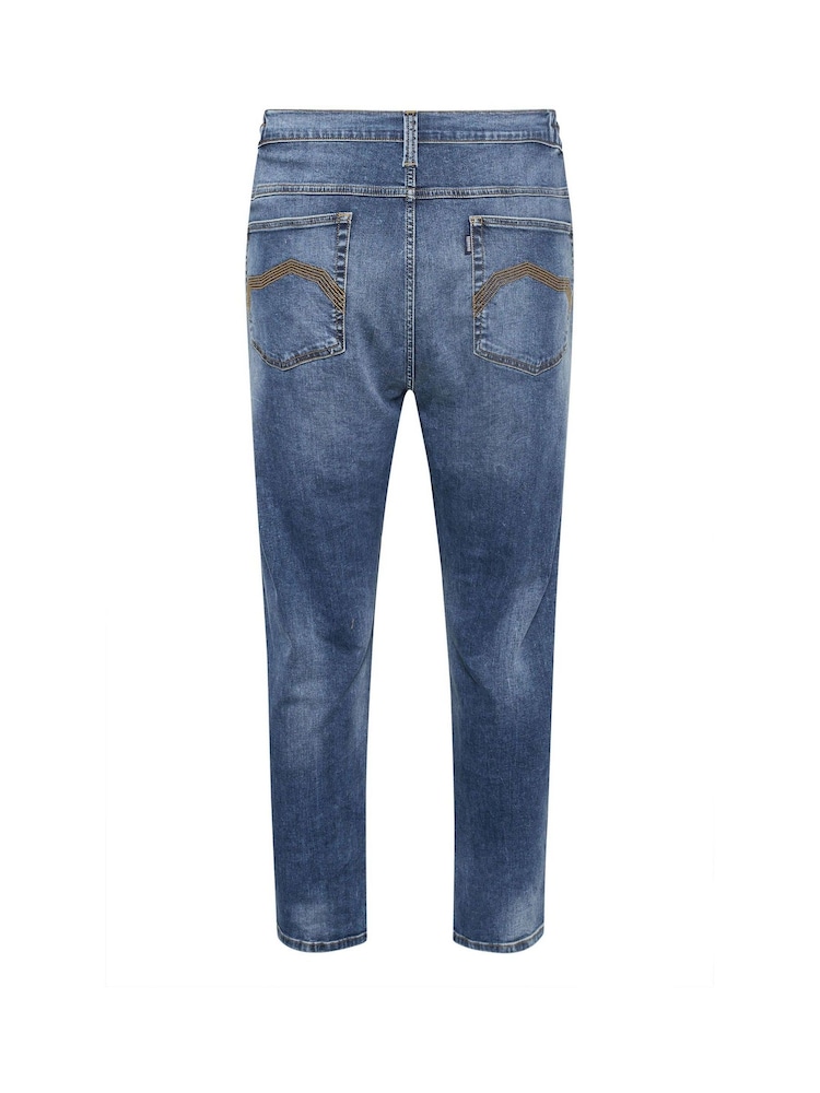 Bleu - BadRhino Big & Tall Jean élastique - Image 6 de 6