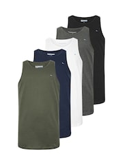 BadRhino Big & Tall Green Vests 5 Pack - Image 1 of 10