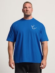 BadRhino Big & Tall Blue IronRhino Overprint T-Shirt - Image 1 of 7