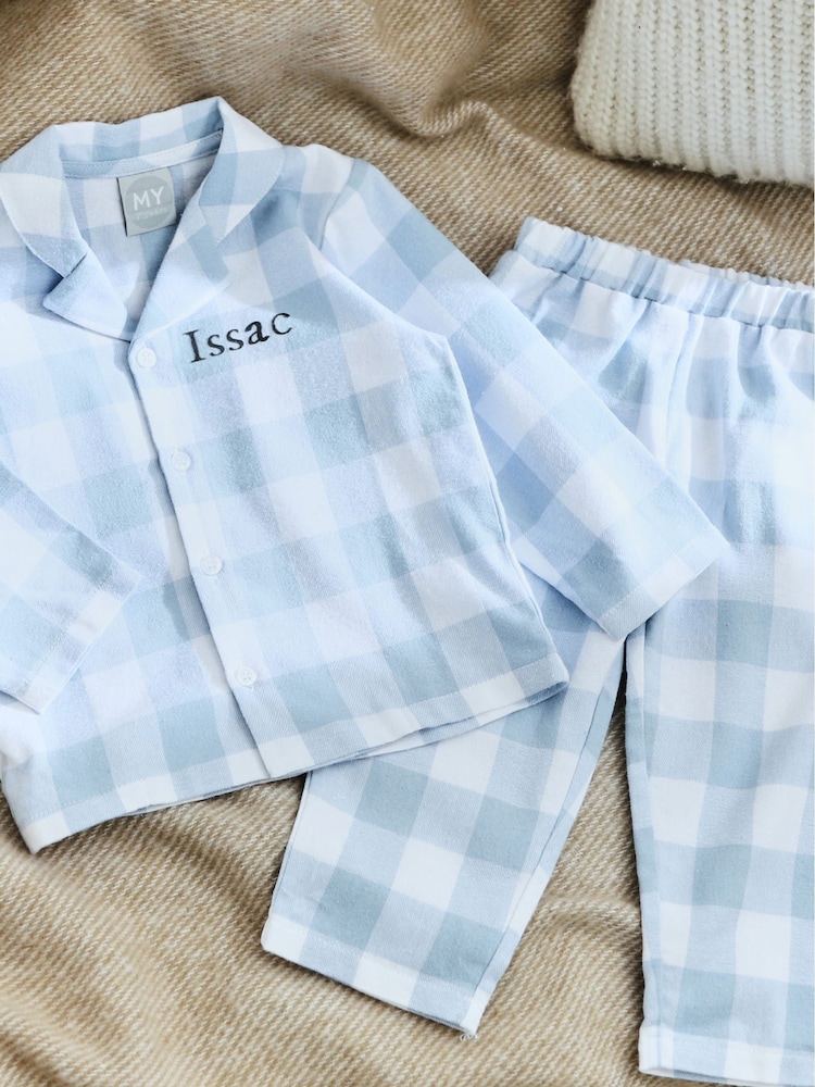 Personalised Traditional Checkered Pyjamas Set by My 1st Years - Image 1 of 3