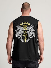 BadRhino Big & Tall Black Tiger Muscle Vest - Image 3 of 6