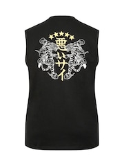 BadRhino Big & Tall Black Tiger Muscle Vest - Image 6 of 6
