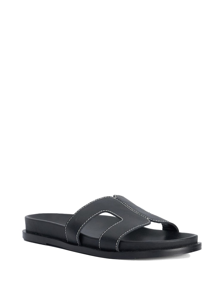 Dune London Black Loupas Casual Sandals - Image 2 of 5 Dune London Black Loupas Casual Sandals - Image 2 of 5