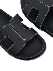 Dune London Black Loupas Casual Sandals - Image 5 of 5