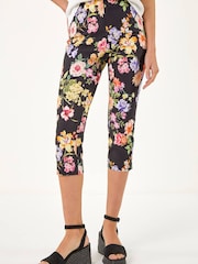 Negro - Roman Bengaline Cropped Trousers - Imagen 3 de 5