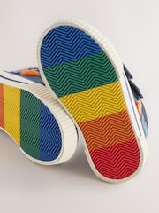 Navy Planets Wide Fit (G) Hi-Top Touch Fastening Trainers - Image 4 of 5