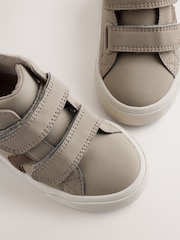 Dark Natural Wide Fit (G) Hi-Top Touch Fastening Trainers - Image 5 of 6