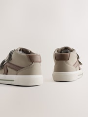 Dark Natural Wide Fit (G) Hi-Top Touch Fastening Trainers - Image 6 of 6