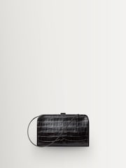 Loeffler Randall Black Zella Covered Frame Clutch - Image 1 of 4