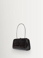Loeffler Randall Black Zella Covered Frame Clutch - Image 3 of 4