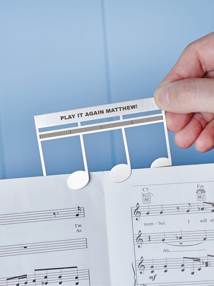 Personalised Metal Music Sheet Page Holder by Oakdene - Image 1 of 2