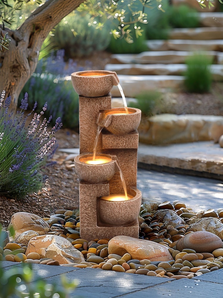 Charles Bentley Natural Danube Cascading Garden Water Feature - Image 1 of 6 Charles Bentley Natural Danube Cascading Garden Water Feature - Image 1 of 6