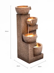 Charles Bentley Natural Danube Cascading Garden Water Feature - Image 5 of 6