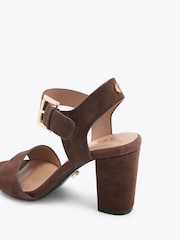 Carvela Brown Sadie Heel Sandals - Image 4 of 5