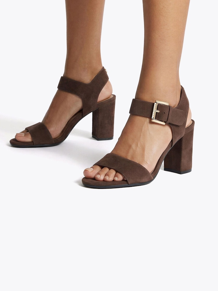 Carvela Brown Sadie Heel Sandals - Image 5 of 5