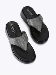 Carvela Black Dorata Sandals - Image 2 of 4