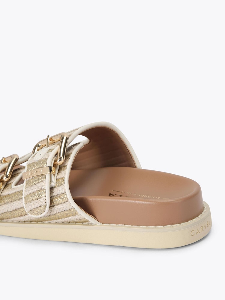 Carvela Cream Soprano Flat Sandals - Image 4 of 4