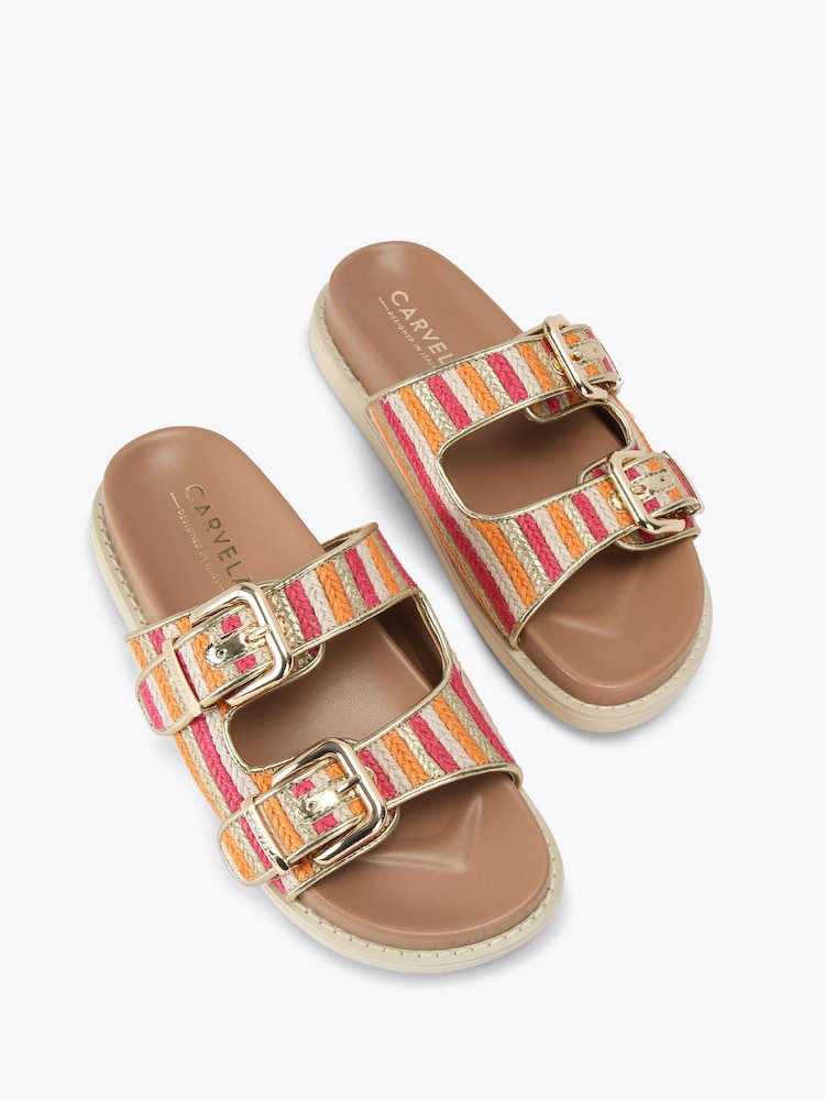 Carvela Pink Soprano Flat Sandals - Image 2 of 4 Carvela Pink Soprano Flat Sandals - Image 2 of 4