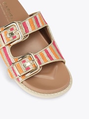 Carvela Pink Soprano Flat Sandals - Image 3 of 4