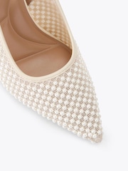 Carvela Cream Corletta Sling Court Pumps - Image 3 of 4
