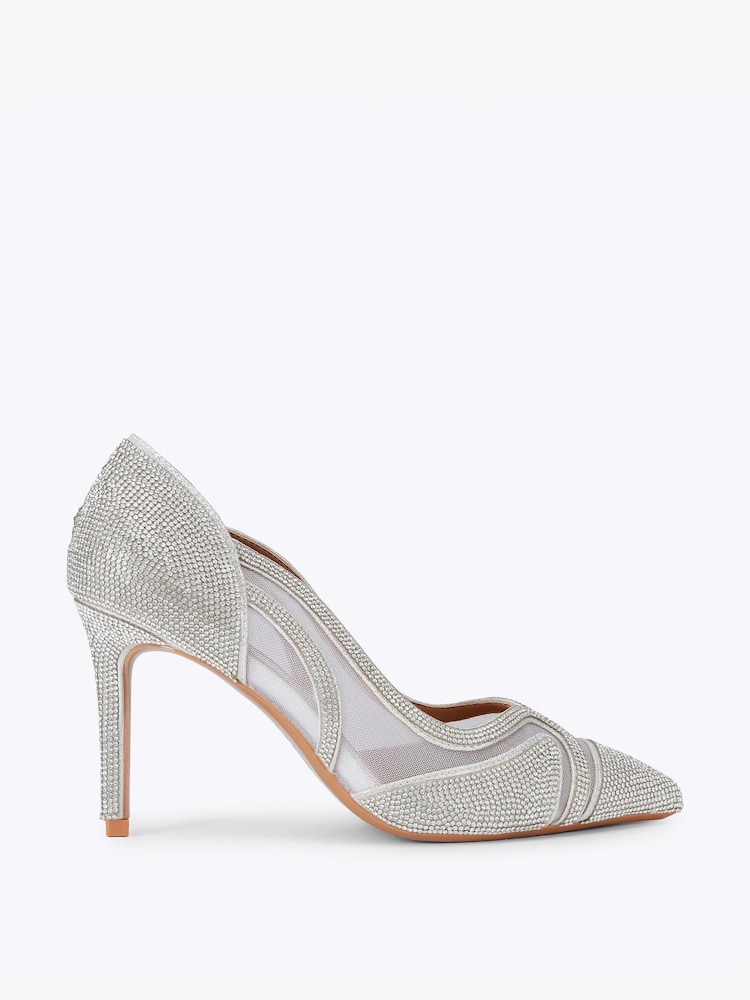 Carvela Silver Fantastico Court Shoes - Image 1 of 4