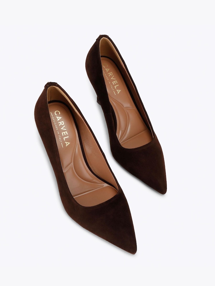 Carvela Dark Brown Corletta Court Pumps - Image 2 of 4