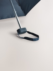 Navy Slogan Print Compact Umbrella - Image 4 of 4