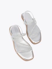 KG Kurt Geiger Silver Nicely Sandals - Image 3 of 5