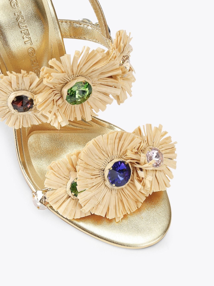 KG Kurt Geiger Gold Roxie Heel Sandals - Image 5 of 5