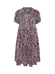 Evans Red Short Button Through Dress - Image 5 of 5