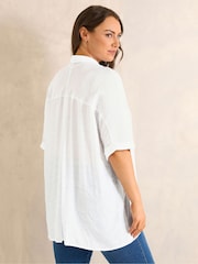 Evans White Grown On Sleeve Cut About Shirt - Image 3 of 5
