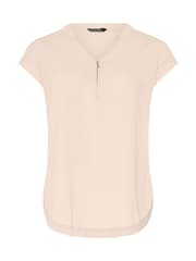 Evans Pink Zip Front Blouse - Image 5 of 5