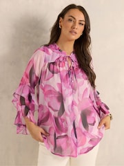 Evans Frill Sleeve Occasion Top - Afbeelding 1 van 6